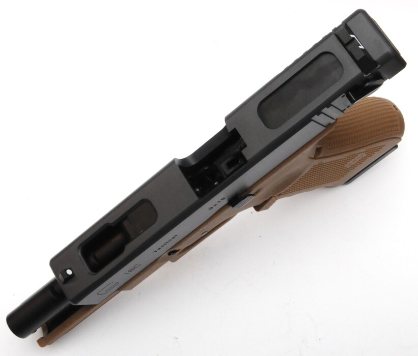 Пистолет Glock 18C Gen4. WE Metal Tan Green Gas фото 7