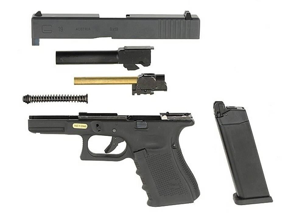 Пистолет Glock 19 Gen4. WE Metal Green Gas фото 14
