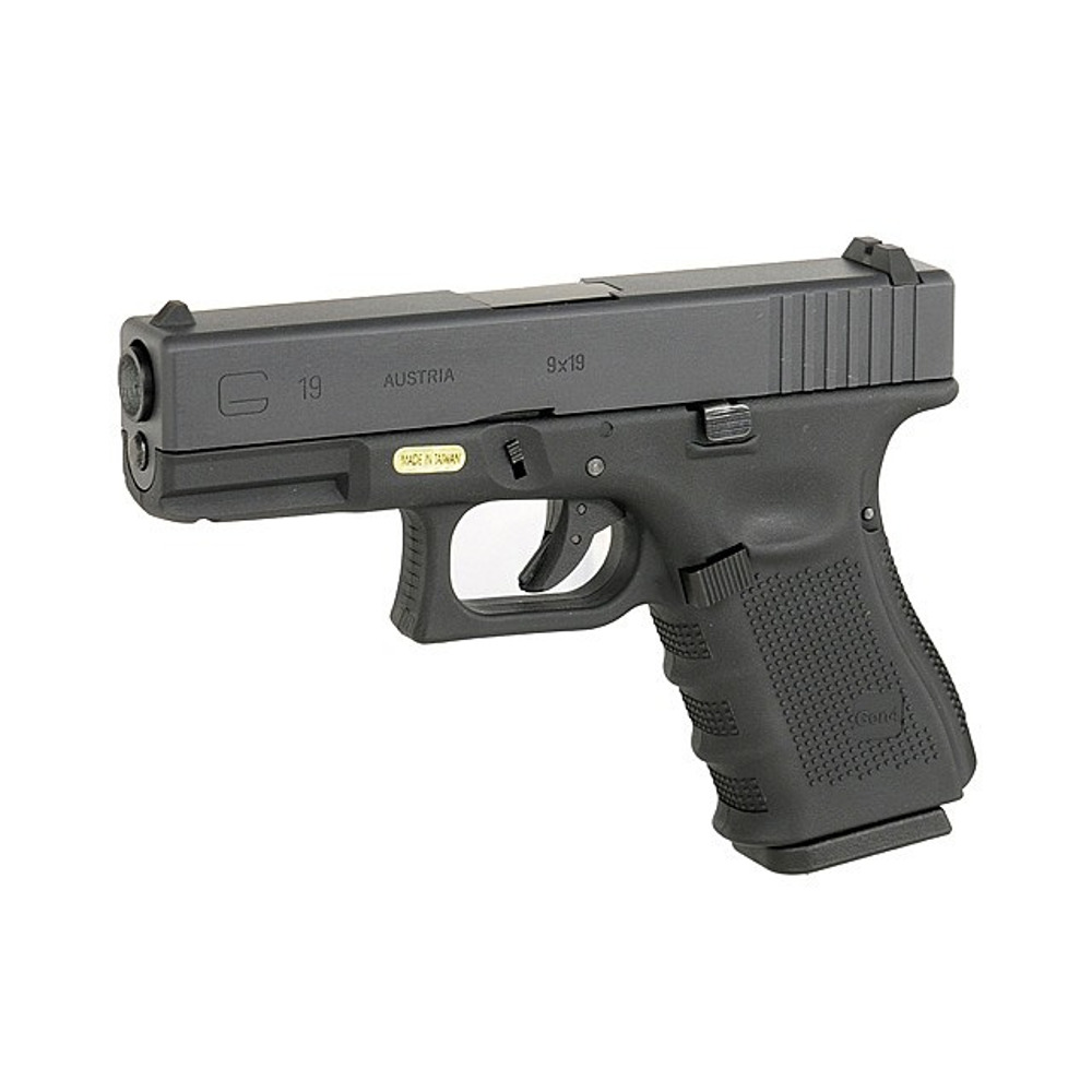Пістолет Glock 19 Gen4. WE Metal Green Gas для страйкболу і