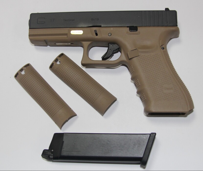 Пістолет Glock 17 Gen4. WE Metal Tan Green Gas фото 14