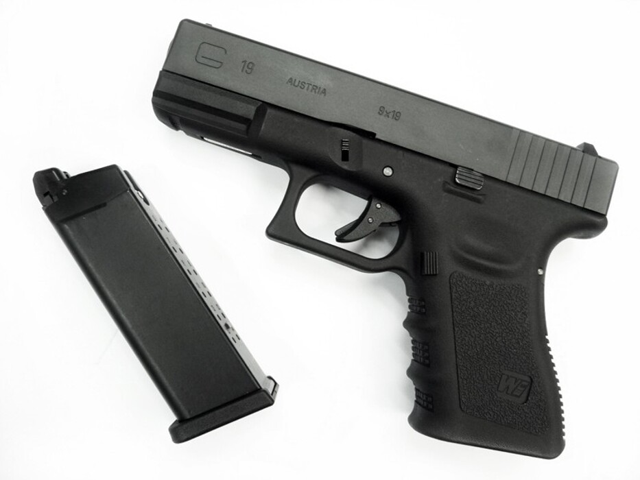 Пістолет Glock 19 Gen3. WE Metal Green Gas фото 3