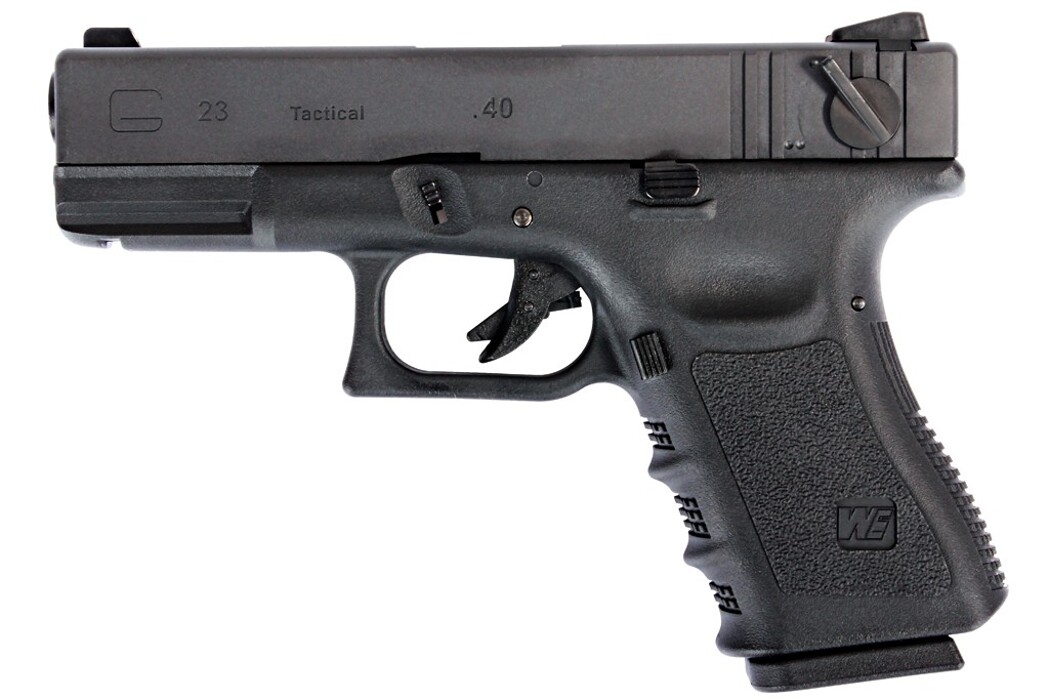 Пистолет Glock 23 GEN.3 WE Metal Green Gas фото 1