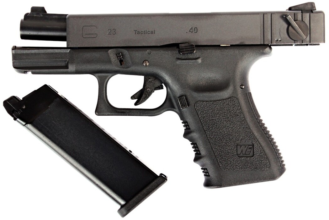 Пистолет Glock 23 GEN.3 WE Metal Green Gas фото 5
