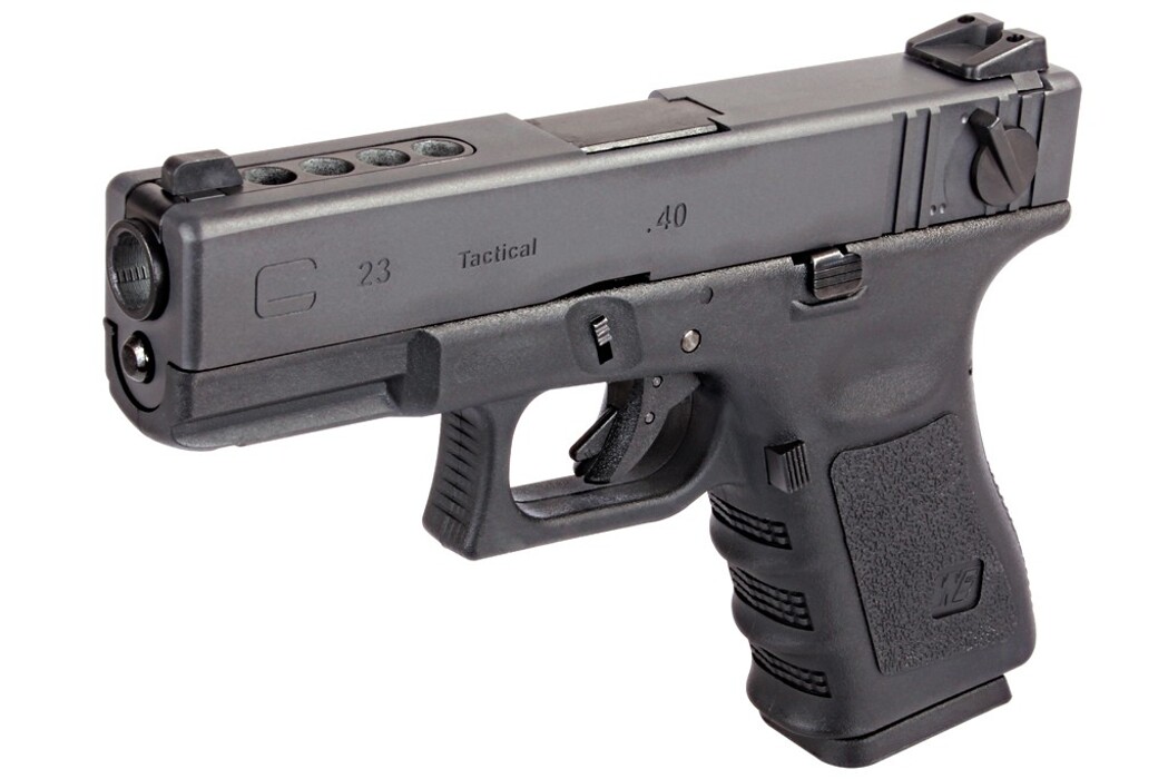 Пистолет Glock 23 GEN.3 WE Metal Green Gas фото 2