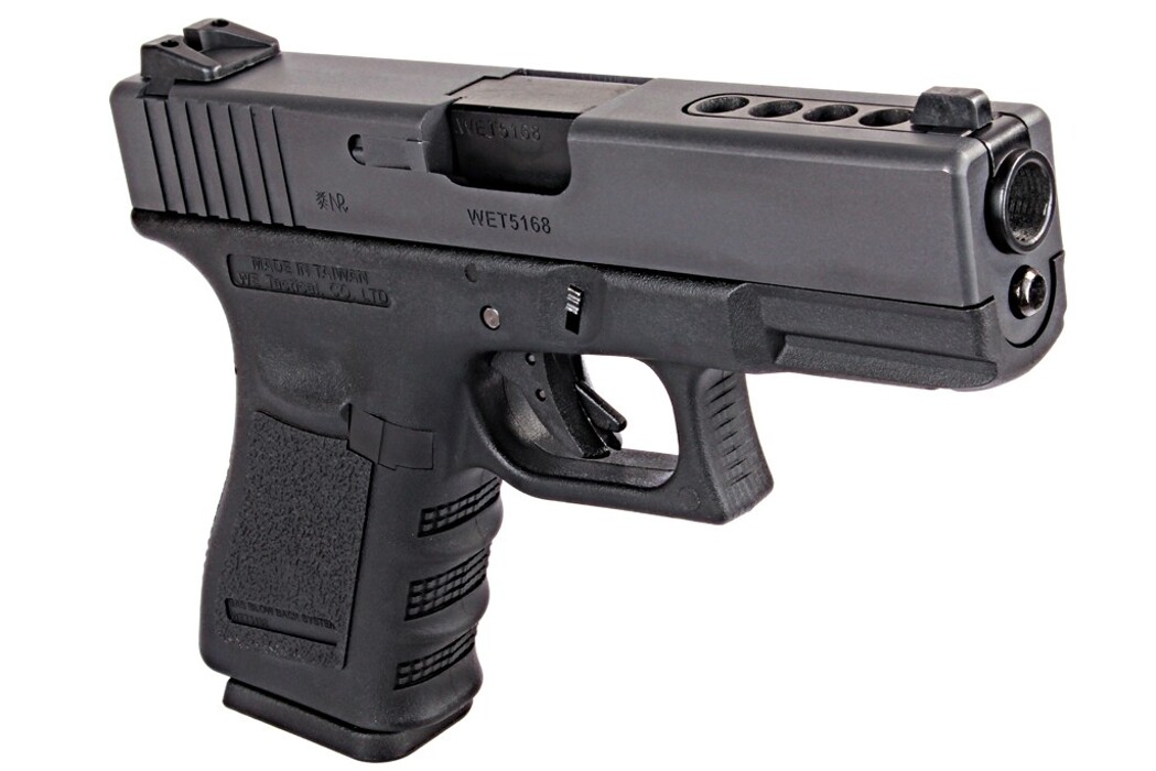 Пистолет Glock 23 GEN.3 WE Metal Green Gas фото 3