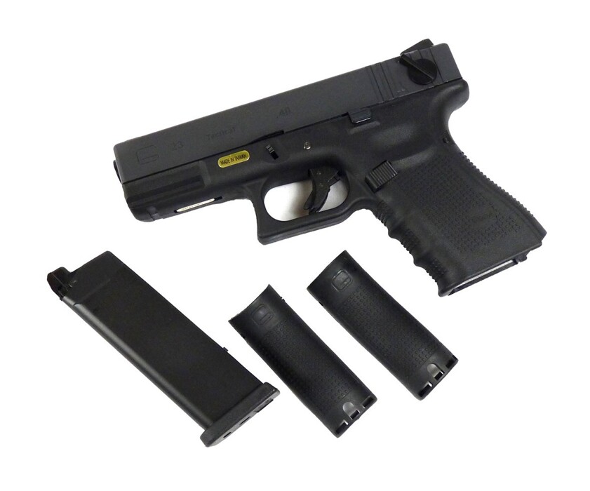 Пистолет Glock 23 GEN.4 WE Metal Green Gas фото 11