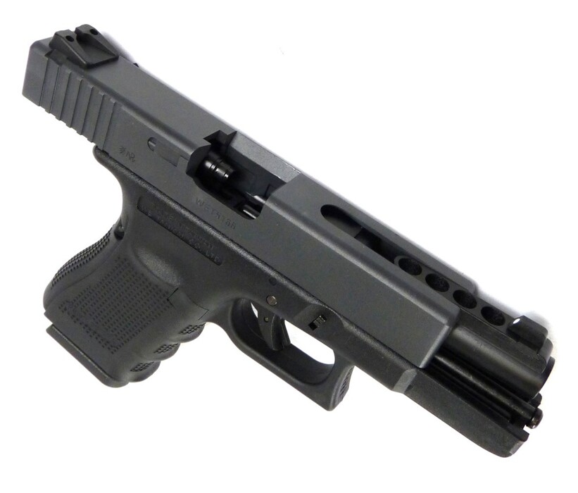 Пистолет Glock 23 GEN.4 WE Metal Green Gas фото 10
