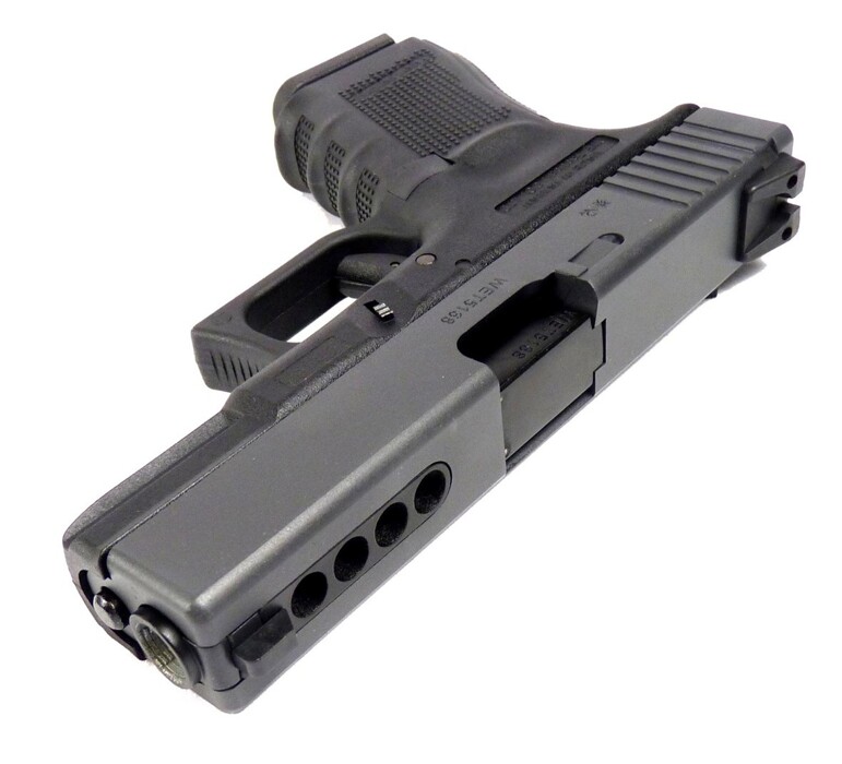 Пистолет Glock 23 GEN.4 WE Metal Green Gas фото 9