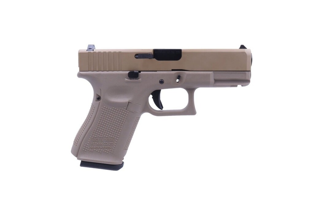 Пистолет Glock 19 Gen5. WE Metal Tan Green Gas фото 4