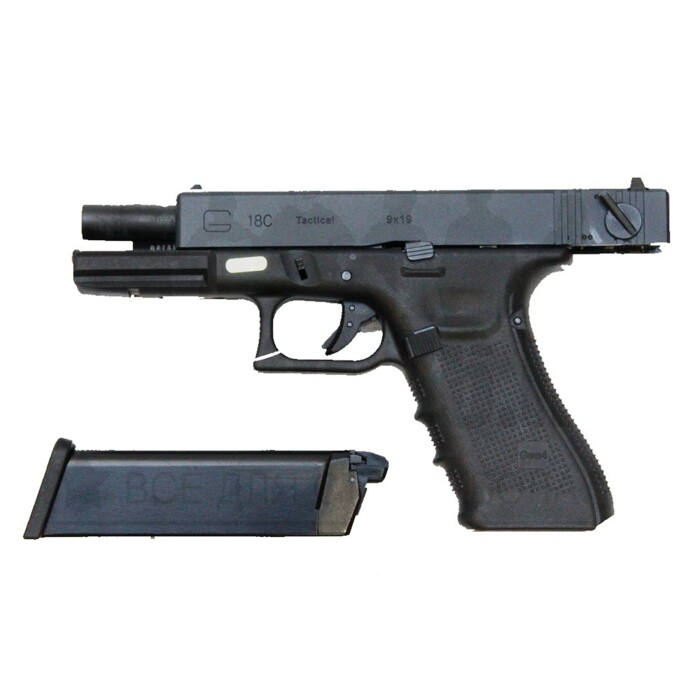 Пистолет Glock 18 Gen4. Metal Silver Green Gas [WE] фото 4