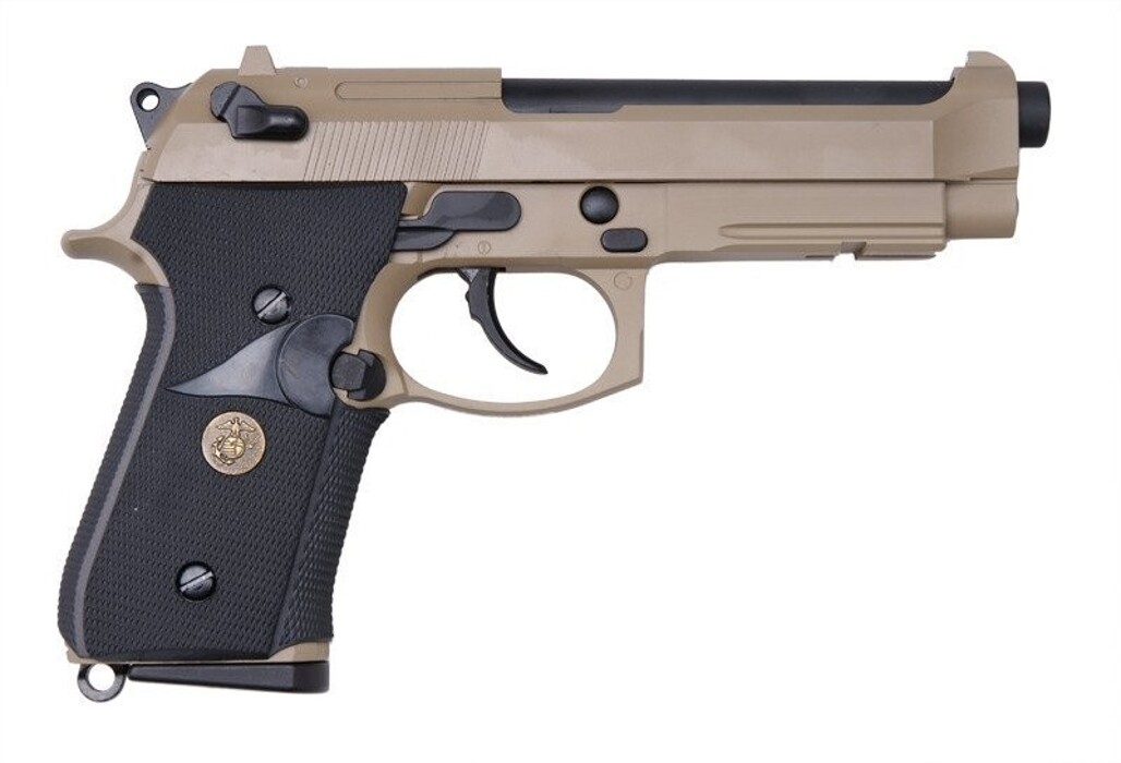 Пістолет Beretta M9A1 GBB Tan/Black Full Metal [WE] фото 7