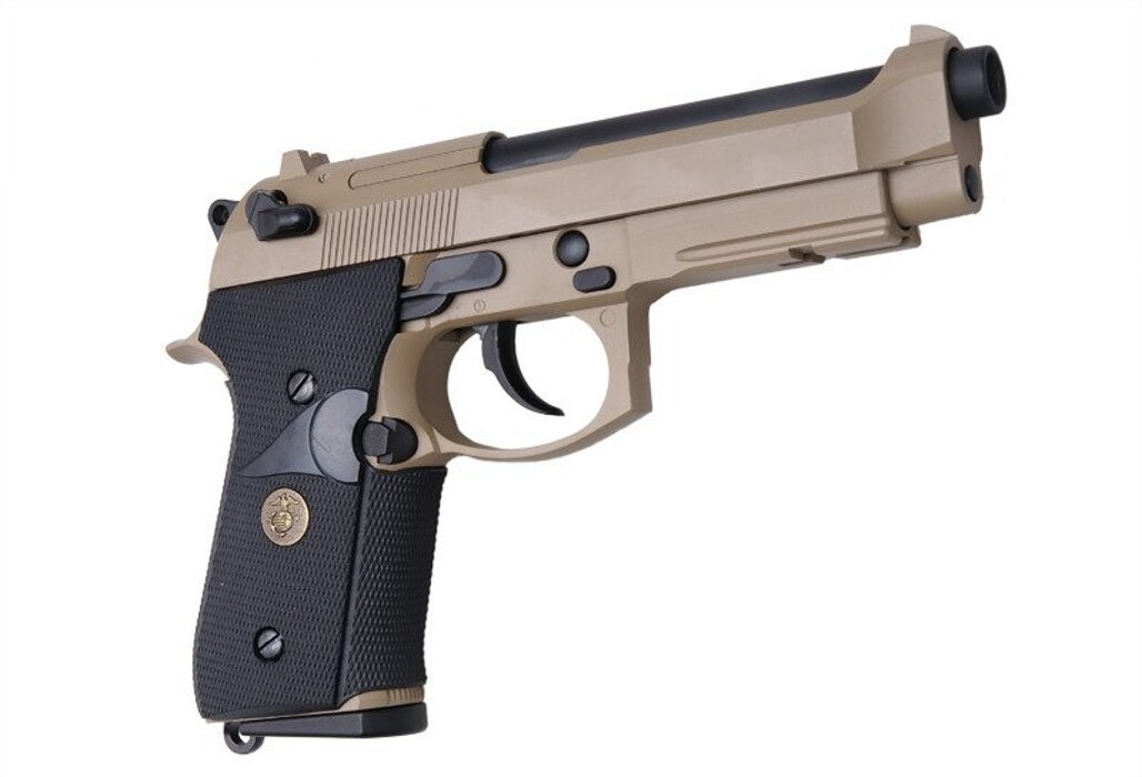 Пістолет Beretta M9A1 GBB Tan/Black Full Metal [WE] фото 8