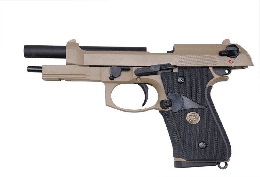 Пістолет Beretta M9A1 GBB Tan/Black Full Metal [WE] фото 6