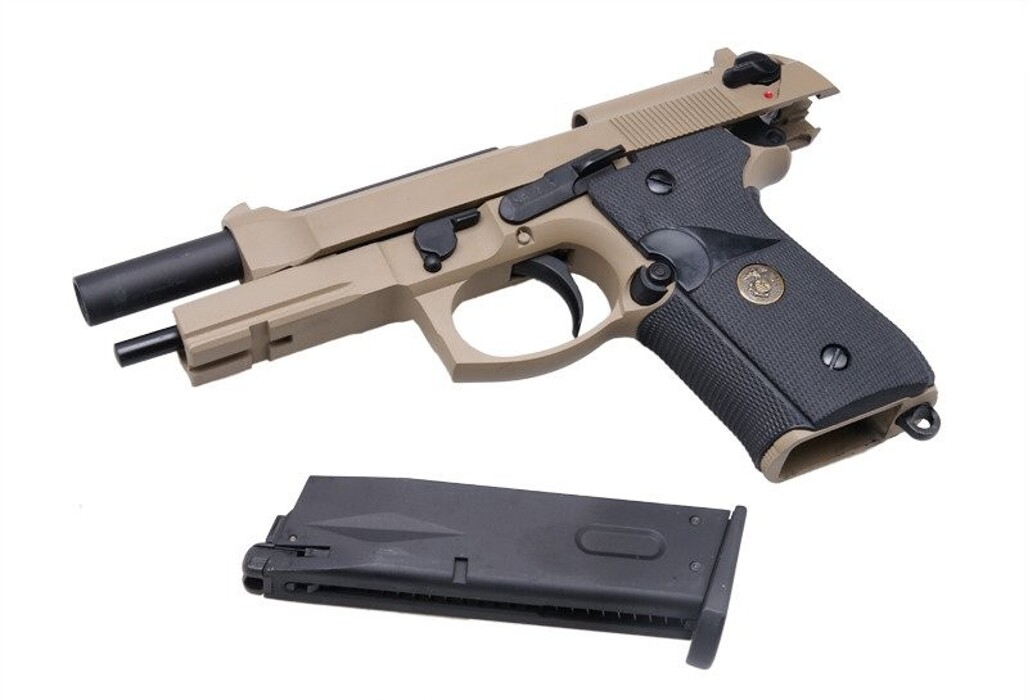 Пістолет Beretta M9A1 GBB Tan/Black Full Metal [WE] фото 4