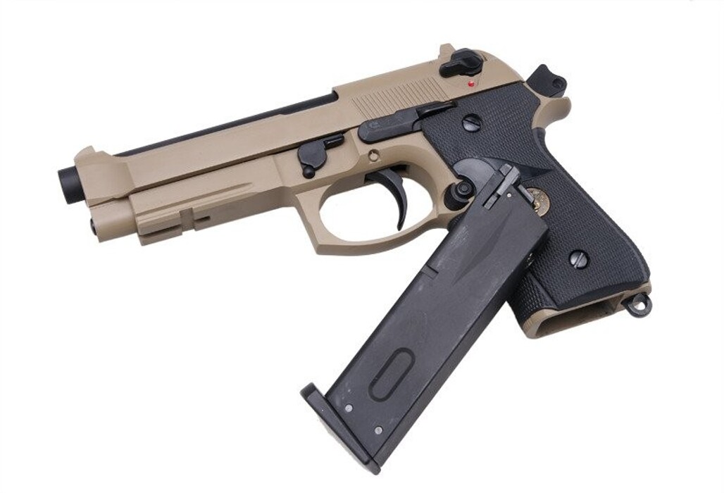 Пістолет Beretta M9A1 GBB Tan/Black Full Metal [WE] фото 3
