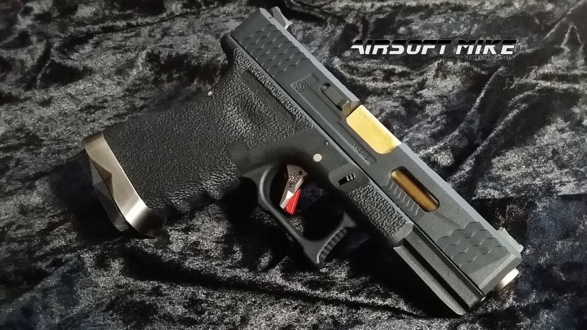 Пистолет Glock 19 Force pistol T1 WE Metal Black Green Gas фото 6