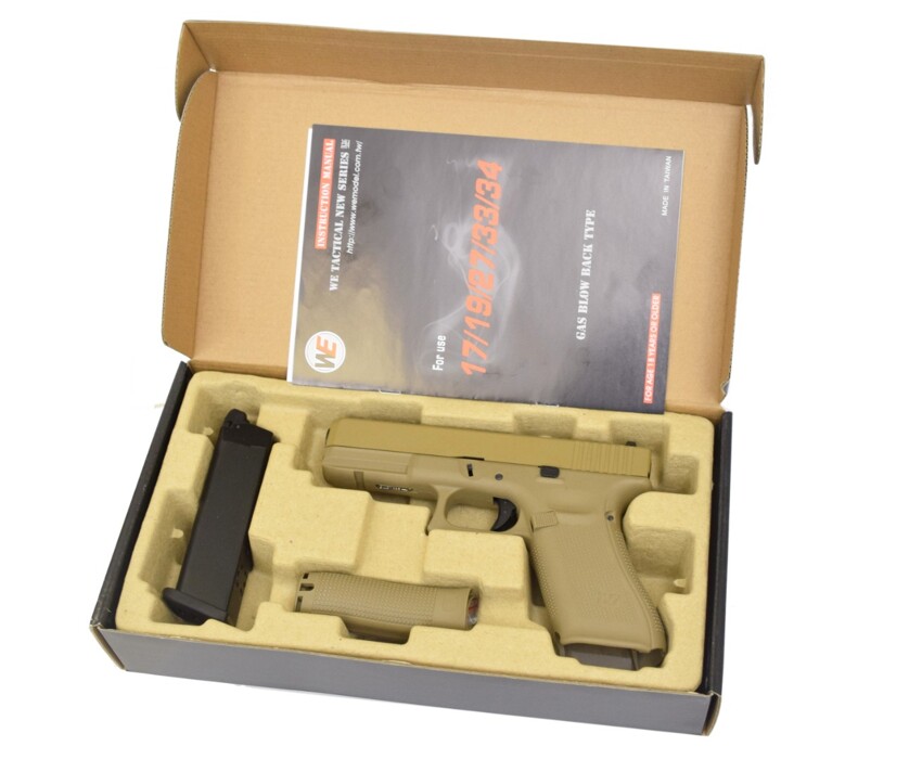 Пистолет Glock 17 Gen5. WE Metal Tan Green Gas [WE] фото 5