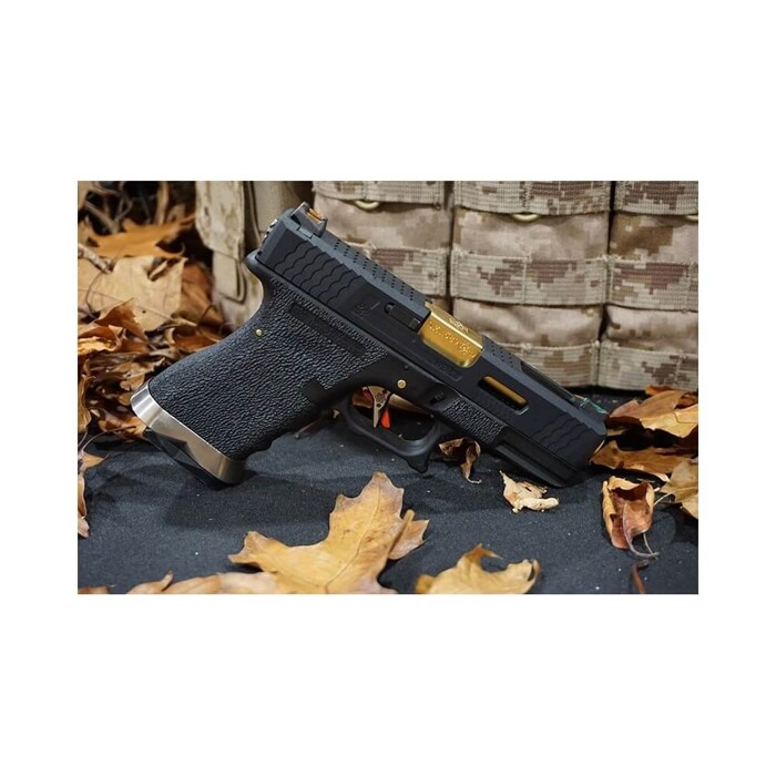Пистолет Glock 19 Force pistol T1 WE Metal Black Green Gas фото 8