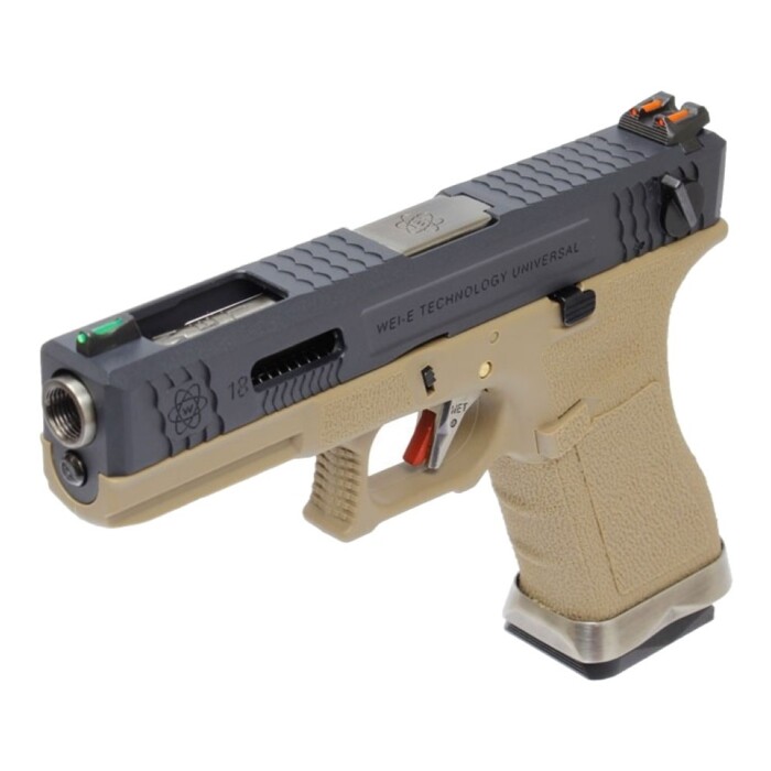 Пістолет Glock 18 Force T1 Metal Green Gas WE фото 3