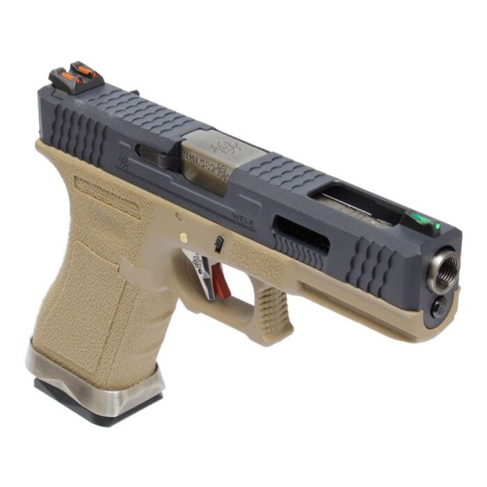 Пістолет Glock 18 Force T1 Metal Green Gas WE фото 4