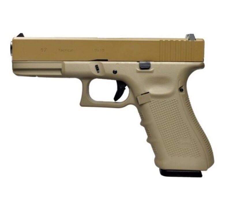 Пистолет Glock 17 Gen4. Metal Tan Green Gas [WE] фото 1