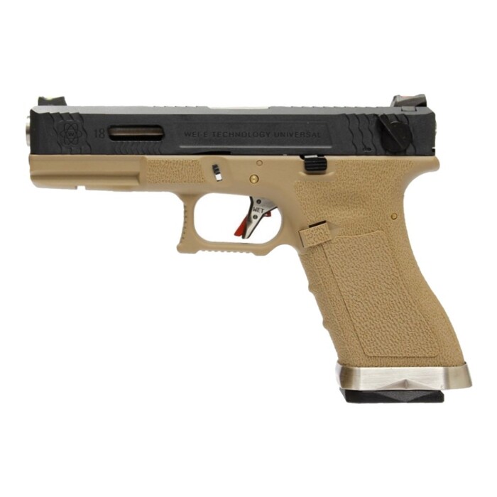 Пістолет Glock 18 Force T2 Metal Green Gas WE фото 1