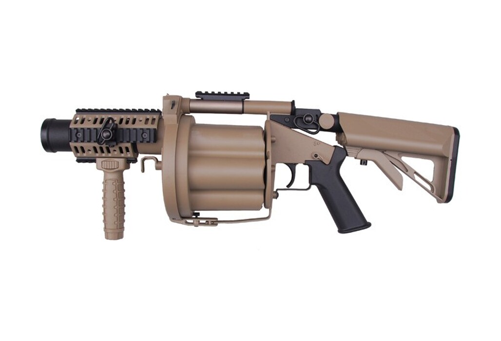 Гранатомет револьверний 40mm ICS-190 MGL Tan фото 1