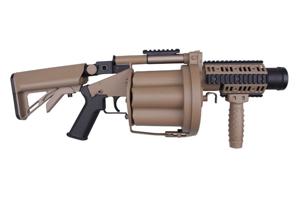 Гранатомет револьверний 40mm ICS-190 MGL Tan фото 2