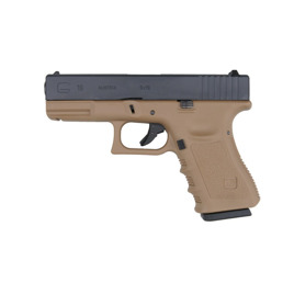 Пістолет Glock 19 Gen3. WE Metal Tan Green Gas
