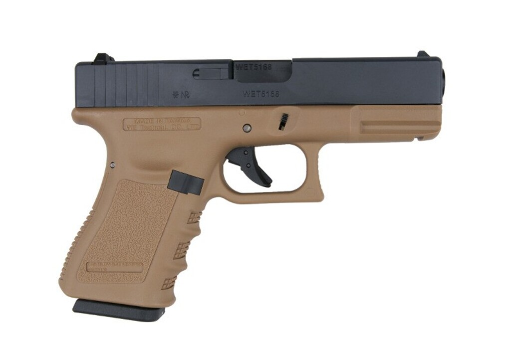 Пістолет Glock 19 Gen3. WE Metal Tan Green Gas фото 4