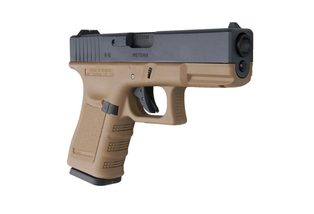 Пістолет Glock 19 Gen3. WE Metal Tan Green Gas фото 5