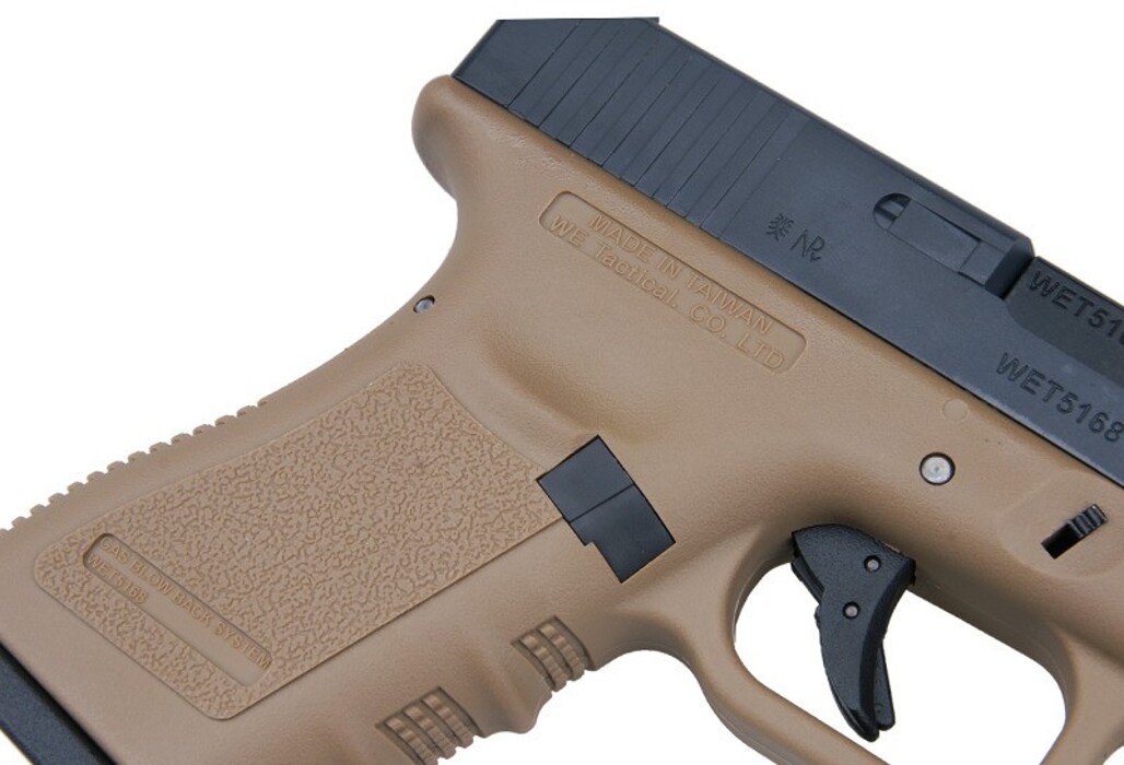Пістолет Glock 19 Gen3. WE Metal Tan Green Gas фото 6