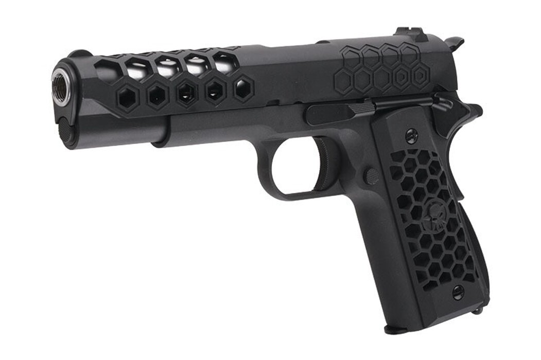 Пістолет COLT 1911 Hex Cut V.3 black [WE] фото 2