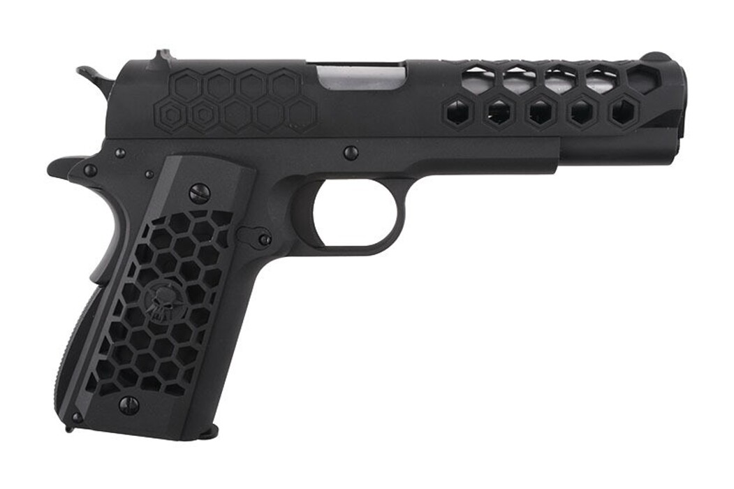 Пістолет COLT 1911 Hex Cut V.3 black [WE] фото 4