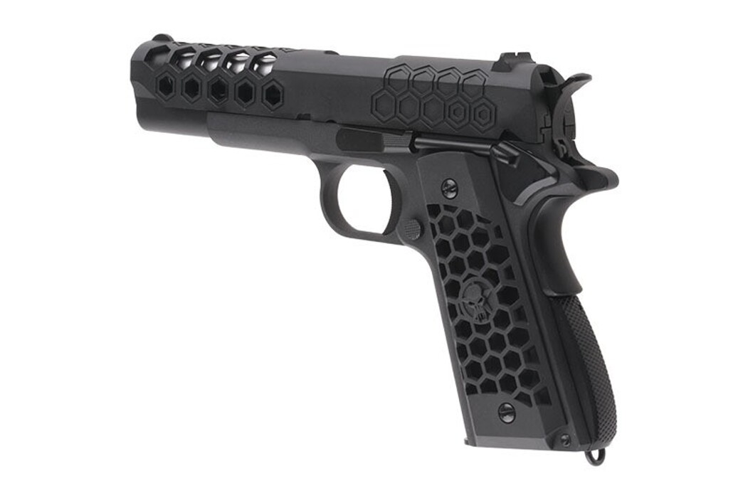 Пістолет COLT 1911 Hex Cut V.3 black [WE] фото 6