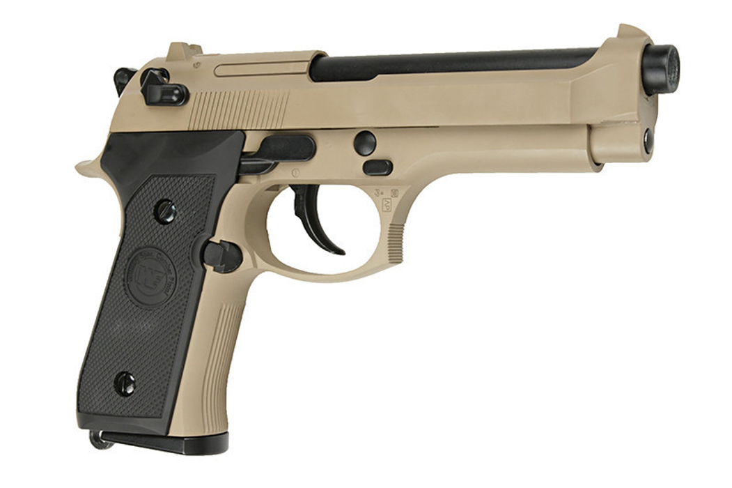 Пістолет Beretta M92 GBB Tan фото 4