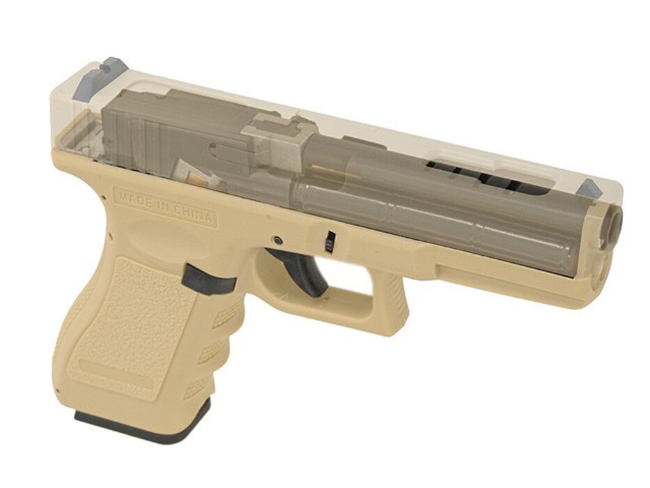 Пистолет Glock 18 Cyma CM.030 Tan AEP фото 11