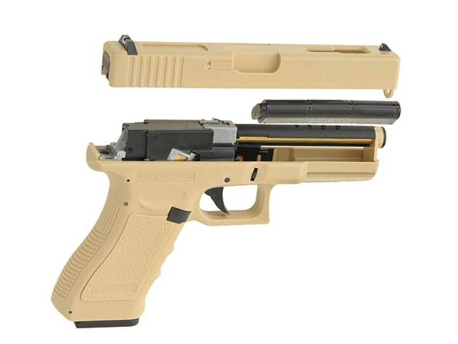 Пистолет Glock 18 Cyma CM.030 Tan AEP фото 13