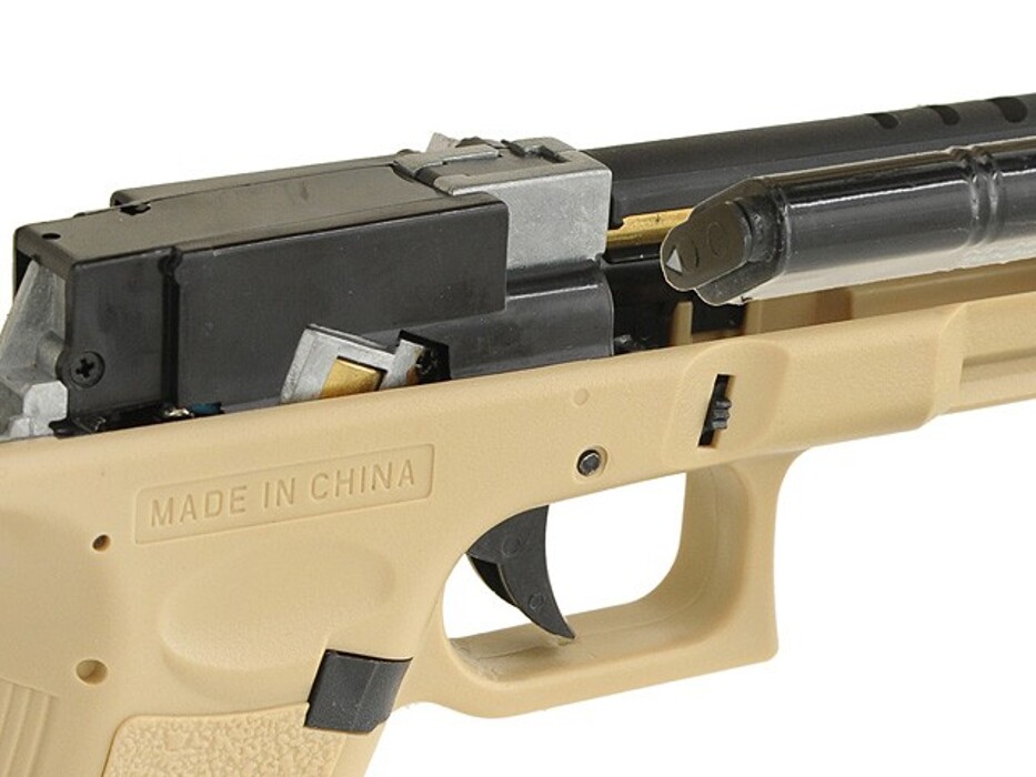 Пистолет Glock 18 Cyma CM.030 Tan AEP фото 14