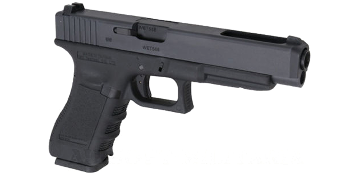 Пістолет Glock 35 GEN.3 WE Metal Green Gas фото 3