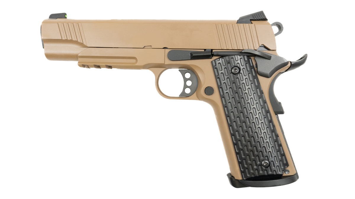 Пистолет Kimber Desert Warrior Army Metal R28 - tan Green Gas фото 1