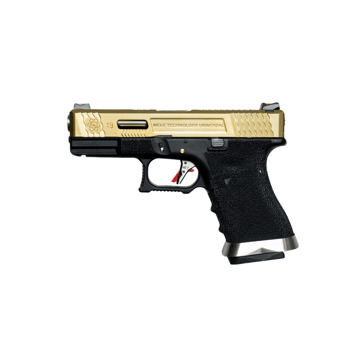 Пістолет Glock 19 Force Metal Black-bronze Green Gas WE Пістолет Glock 19 Force Metal Black-bronze Green Gas WE