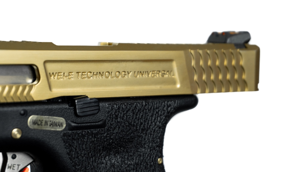 Пістолет Glock 19 Force Metal Black-bronze Green Gas WE фото 3