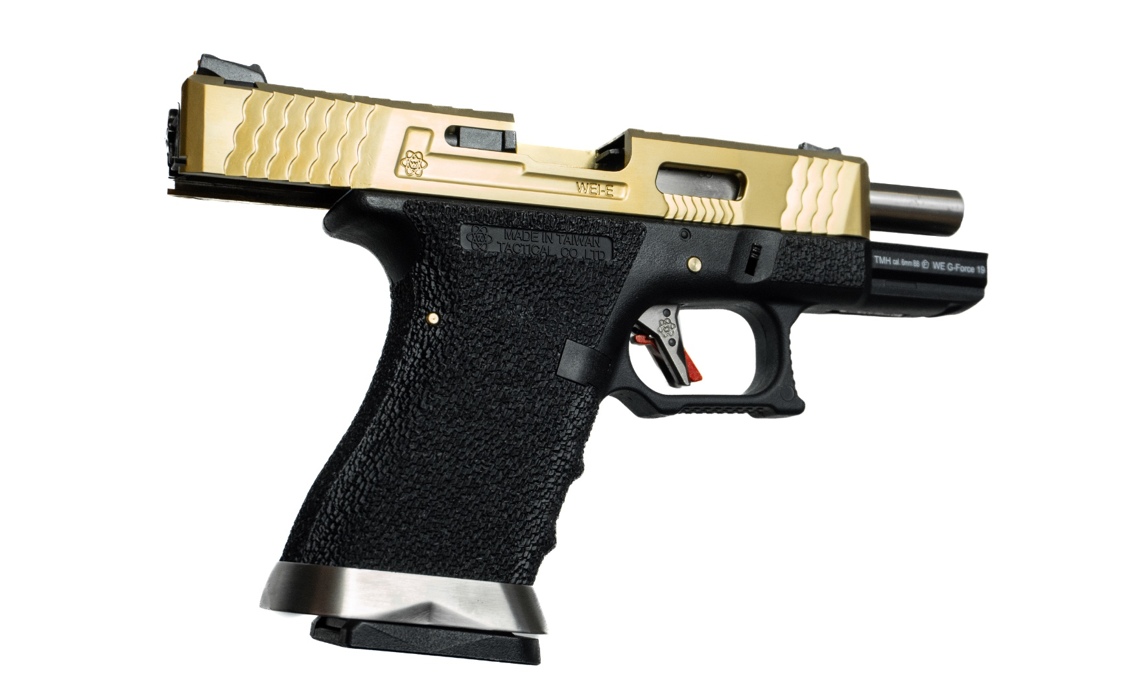 Пістолет Glock 19 Force Metal Black-bronze Green Gas WE фото 5