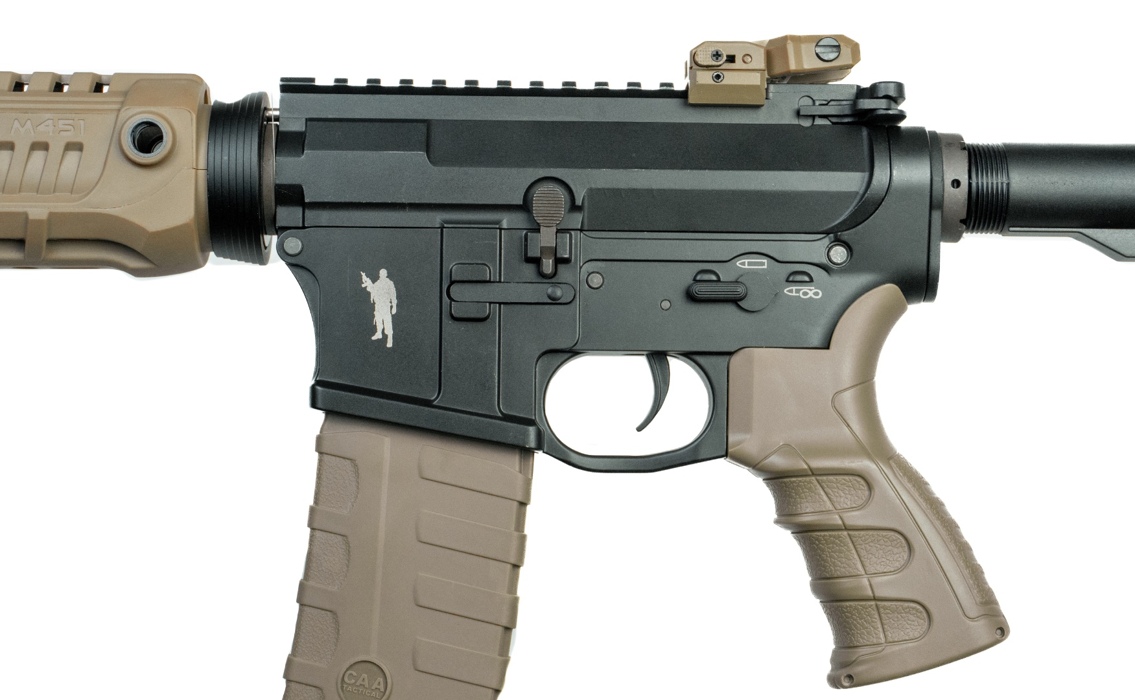 Штурмова гвинтівка M4 10.5" TAN full metal CAA фото 7